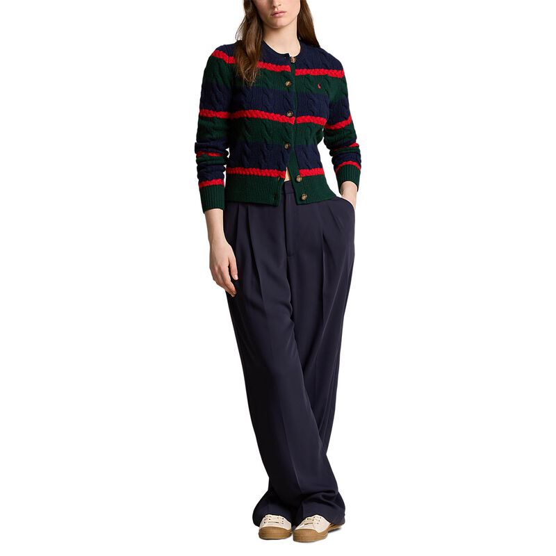 Polo Ralph Lauren Cable-Knit Wool-Cashmere Cardigan image number 3